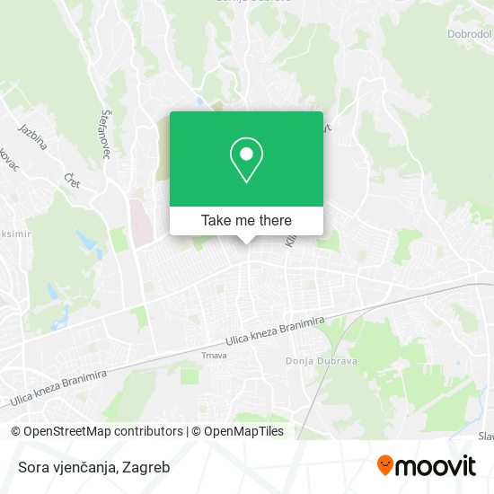 Sora vjenčanja map