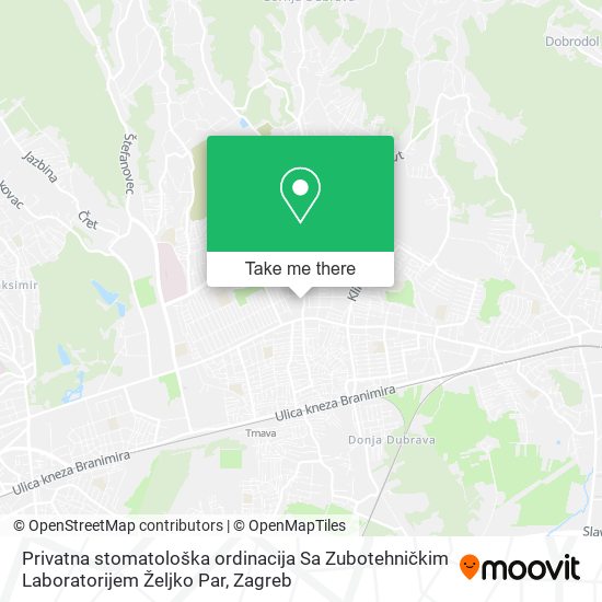 Privatna stomatološka ordinacija Sa Zubotehničkim Laboratorijem Željko Par map