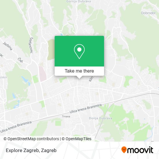 Explore Zagreb map