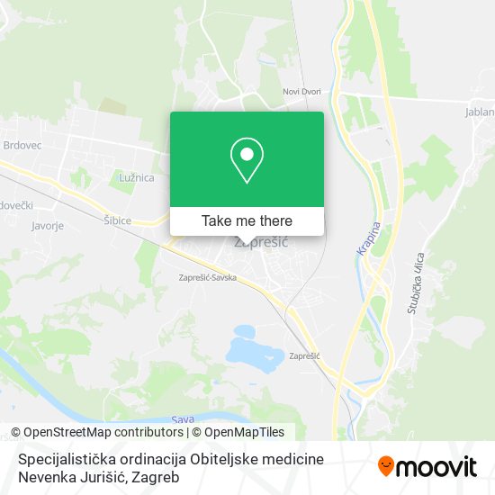 Specijalistička ordinacija Obiteljske medicine Nevenka Jurišić map