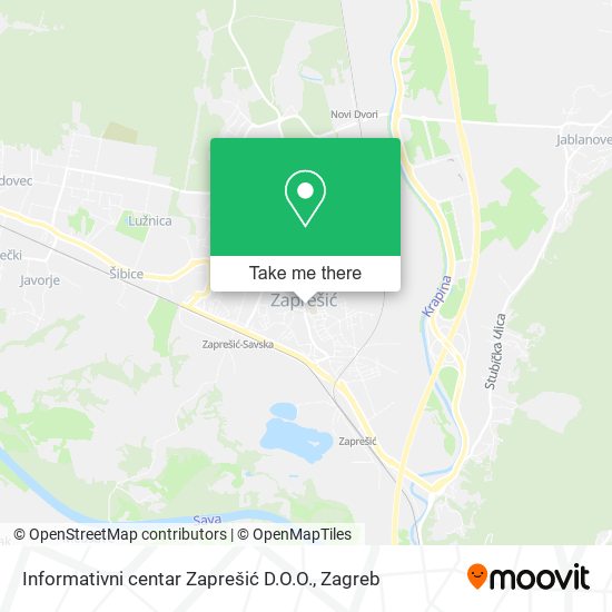 Informativni centar Zaprešić D.O.O. map