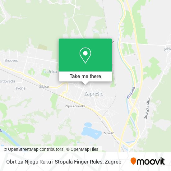 Obrt za Njegu Ruku i Stopala Finger Rules map
