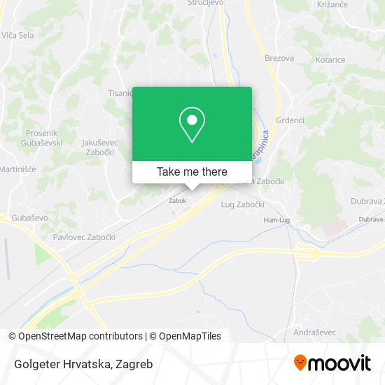Golgeter Hrvatska map