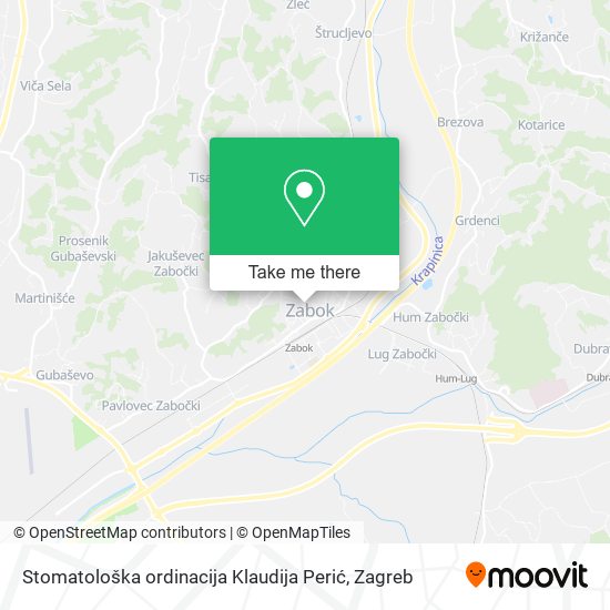 Stomatološka ordinacija Klaudija Perić map