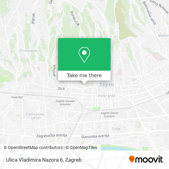 Ulica Vladimira Nazora 6 map