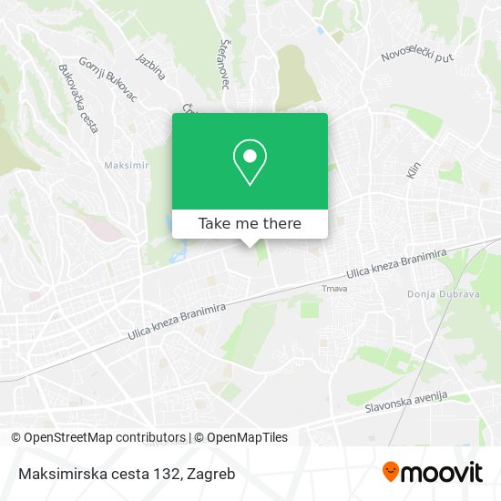 Maksimirska cesta 132 map