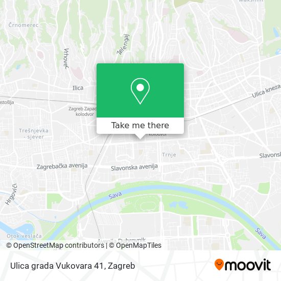 Ulica grada Vukovara 41 map