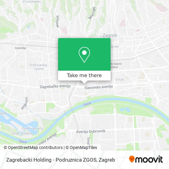 Zagrebacki Holding - Podruznica ZGOS map