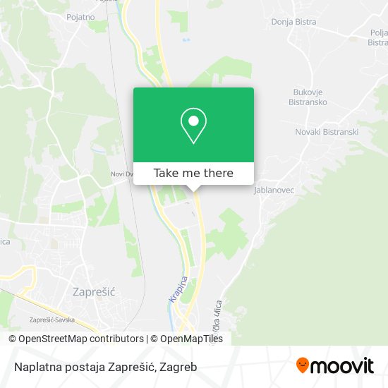 Naplatna postaja Zaprešić map
