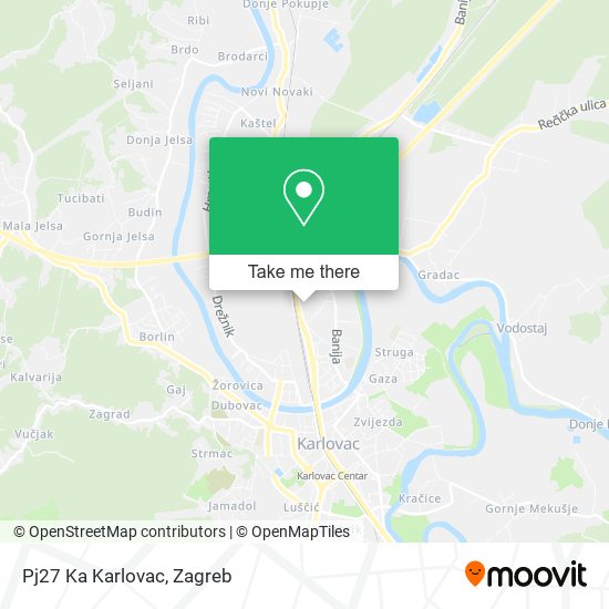 Pj27 Ka Karlovac map