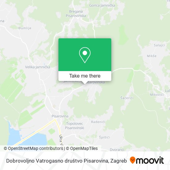 Dobrovoljno Vatrogasno društvo Pisarovina map
