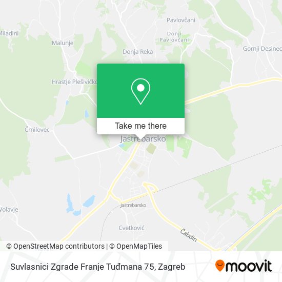 Suvlasnici Zgrade Franje Tuđmana 75 map