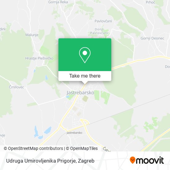 Udruga Umirovljenika Prigorje map