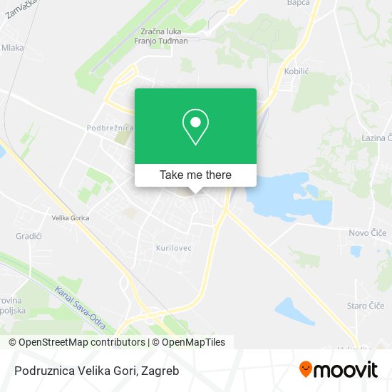 Podruznica Velika Gori map