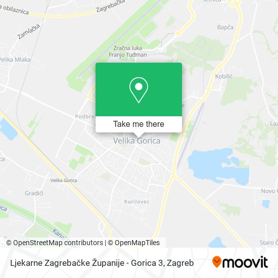 Ljekarne Zagrebačke Županije - Gorica 3 map