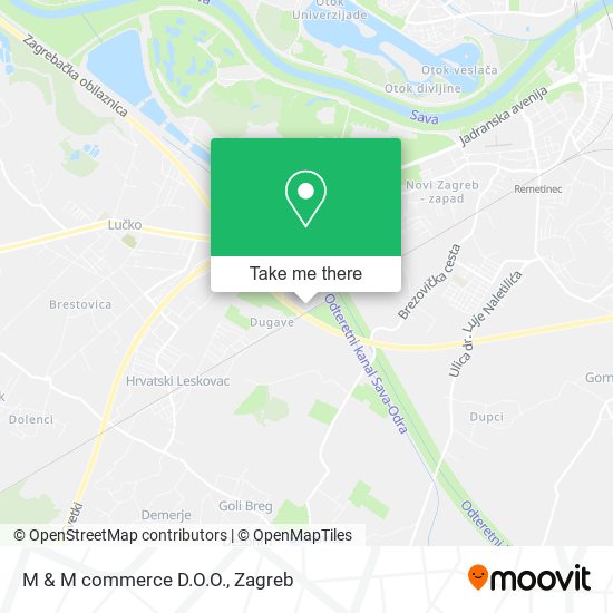 M & M commerce D.O.O. map