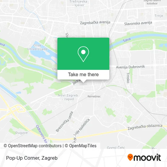 Pop-Up Corner map