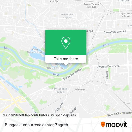 Bungee Jump Arena centar map