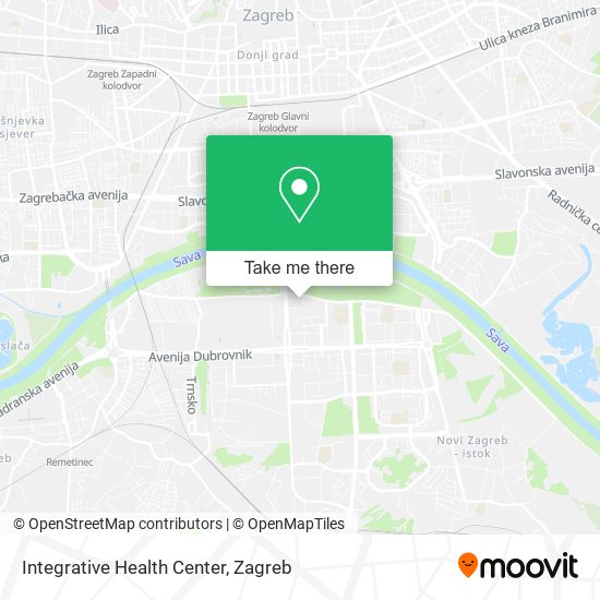Integrative Health Center map