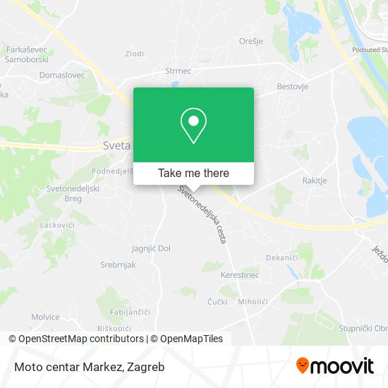 Moto centar Markez map