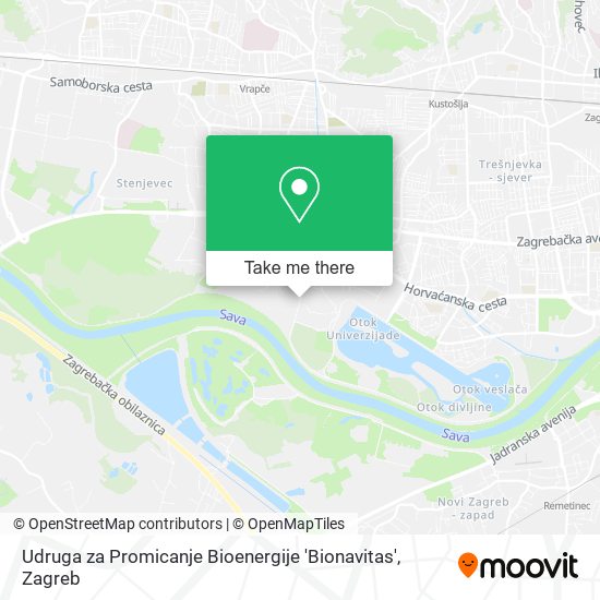Udruga za Promicanje Bioenergije 'Bionavitas' map