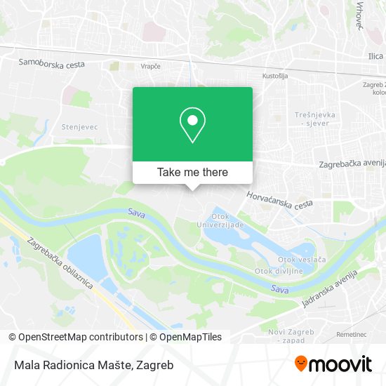 Mala Radionica Mašte map