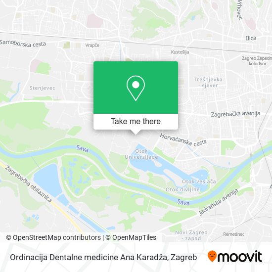 Ordinacija Dentalne medicine Ana Karadža map