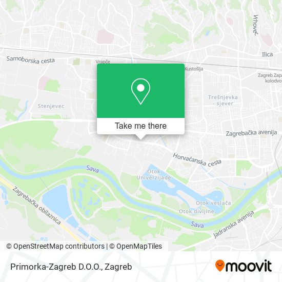 Primorka-Zagreb D.O.O. map