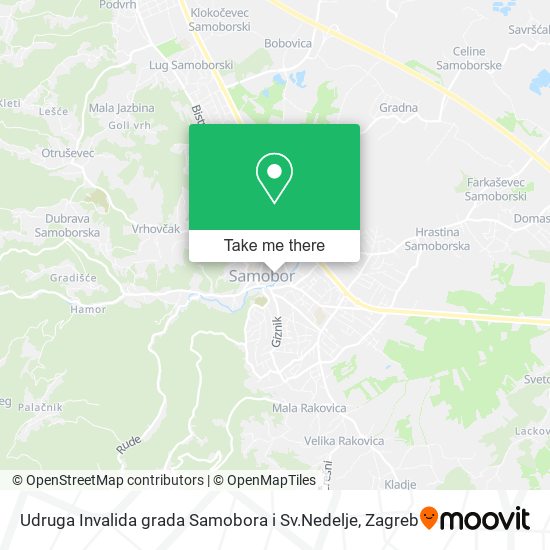 Udruga Invalida grada Samobora i Sv.Nedelje map