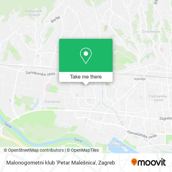Malonogometni klub 'Petar Malešnica' map