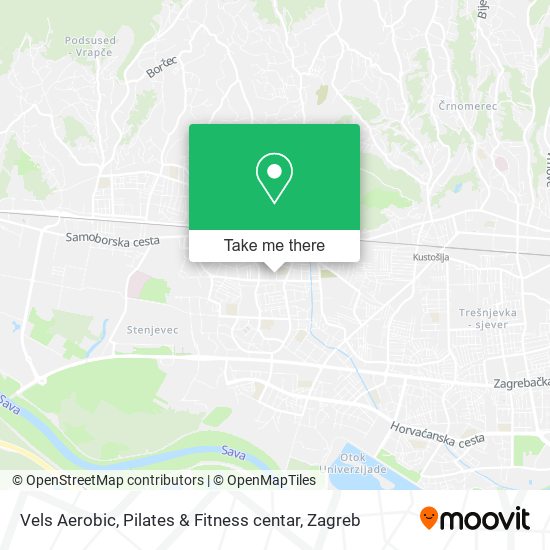Vels Aerobic, Pilates & Fitness centar map