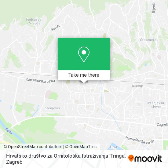 Hrvatsko društvo za Ornitološka Istraživanja 'Tringa' map