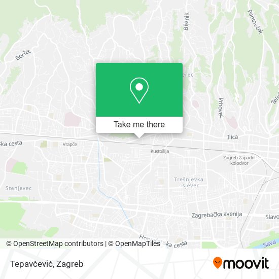 Tepavčević map