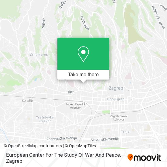 European Center For The Study Of War And Peace map