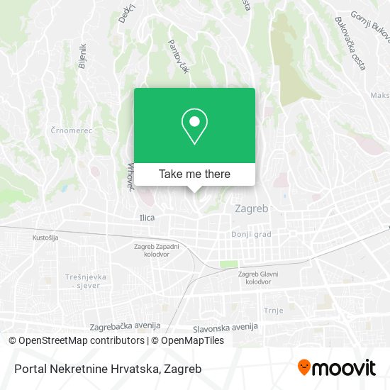 Portal Nekretnine Hrvatska map