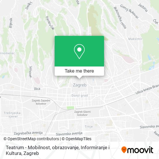 Teatrum - Mobilnost, obrazovanje, Informiranje i Kultura map