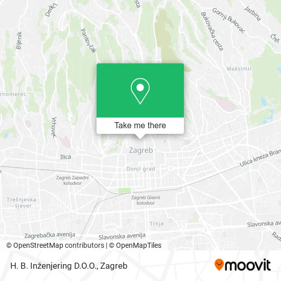 H. B. Inženjering D.O.O. map