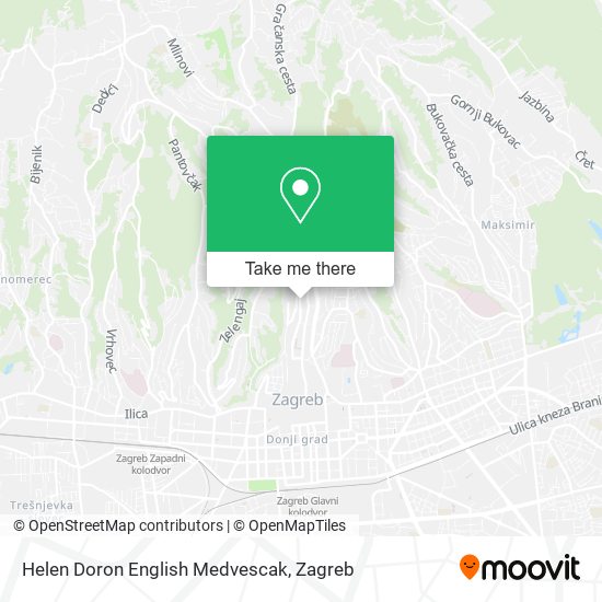 Helen Doron English Medvescak map