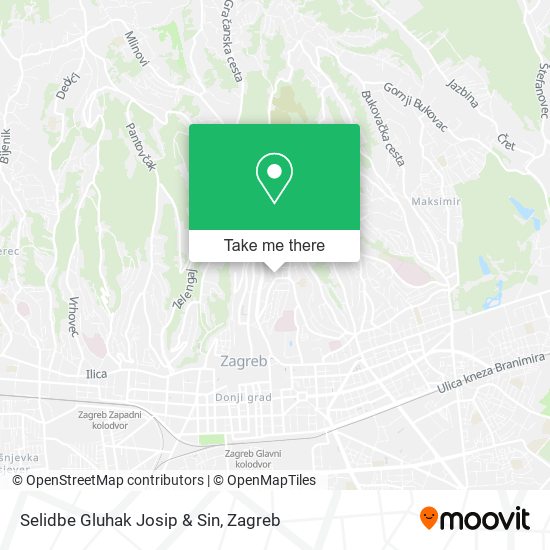 Selidbe Gluhak Josip & Sin map