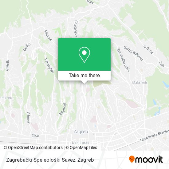 Zagrebački Speleološki Savez map