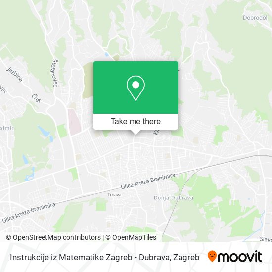 Instrukcije iz Matematike Zagreb - Dubrava map