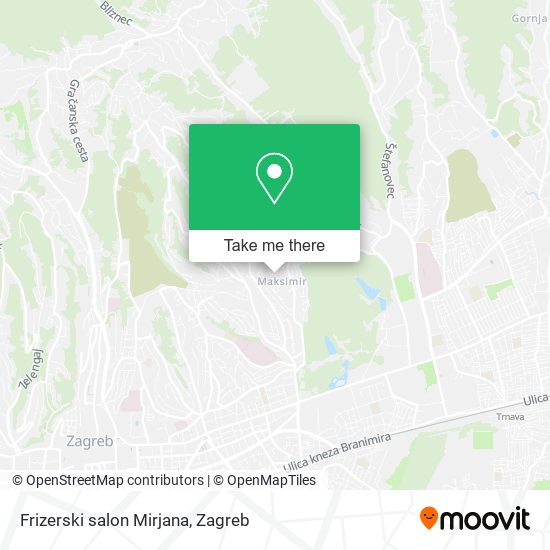 Frizerski salon Mirjana map