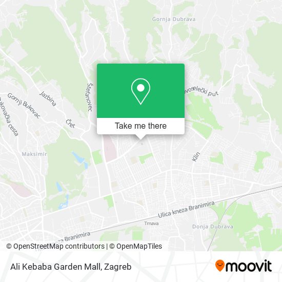 Ali Kebaba Garden Mall map