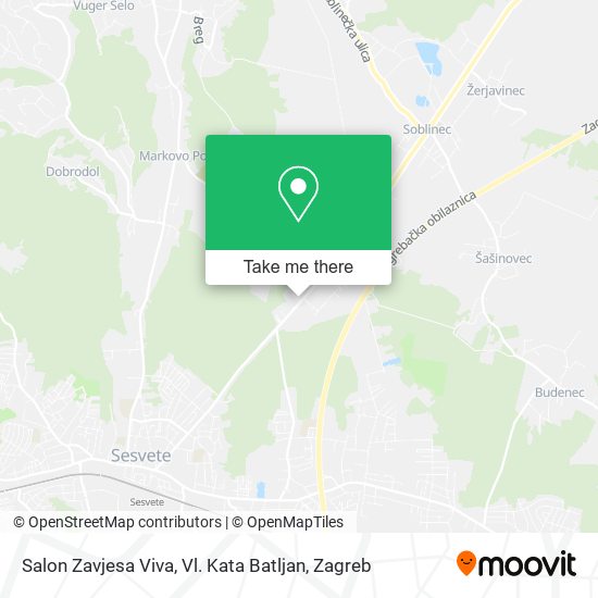 Salon Zavjesa Viva, Vl. Kata Batljan map