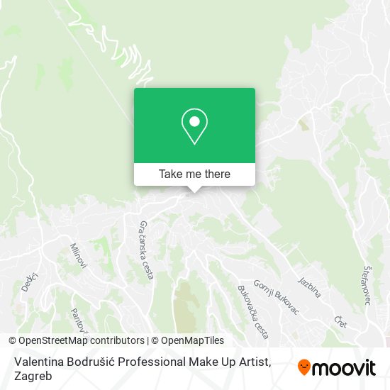 Valentina Bodrušić Professional Make Up Artist map