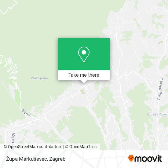 Župa Markuševec map