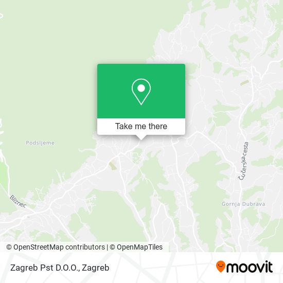 Zagreb Pst D.O.O. map