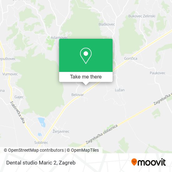 Dental studio Maric 2 map