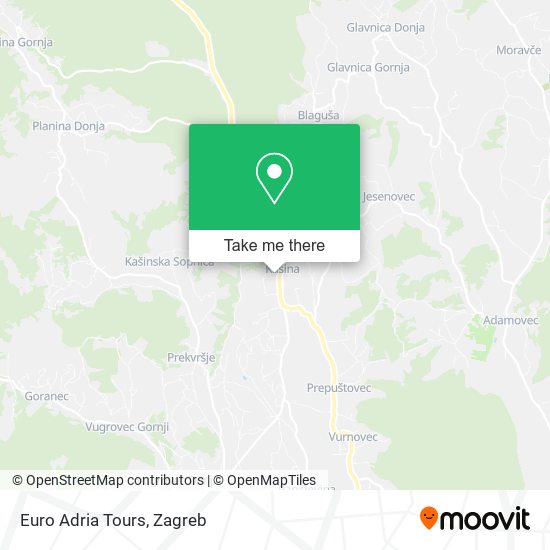 Euro Adria Tours map