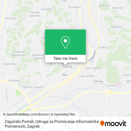 Zagorski Portali, Udruga za Promicanje Informatičke Pismenosti map